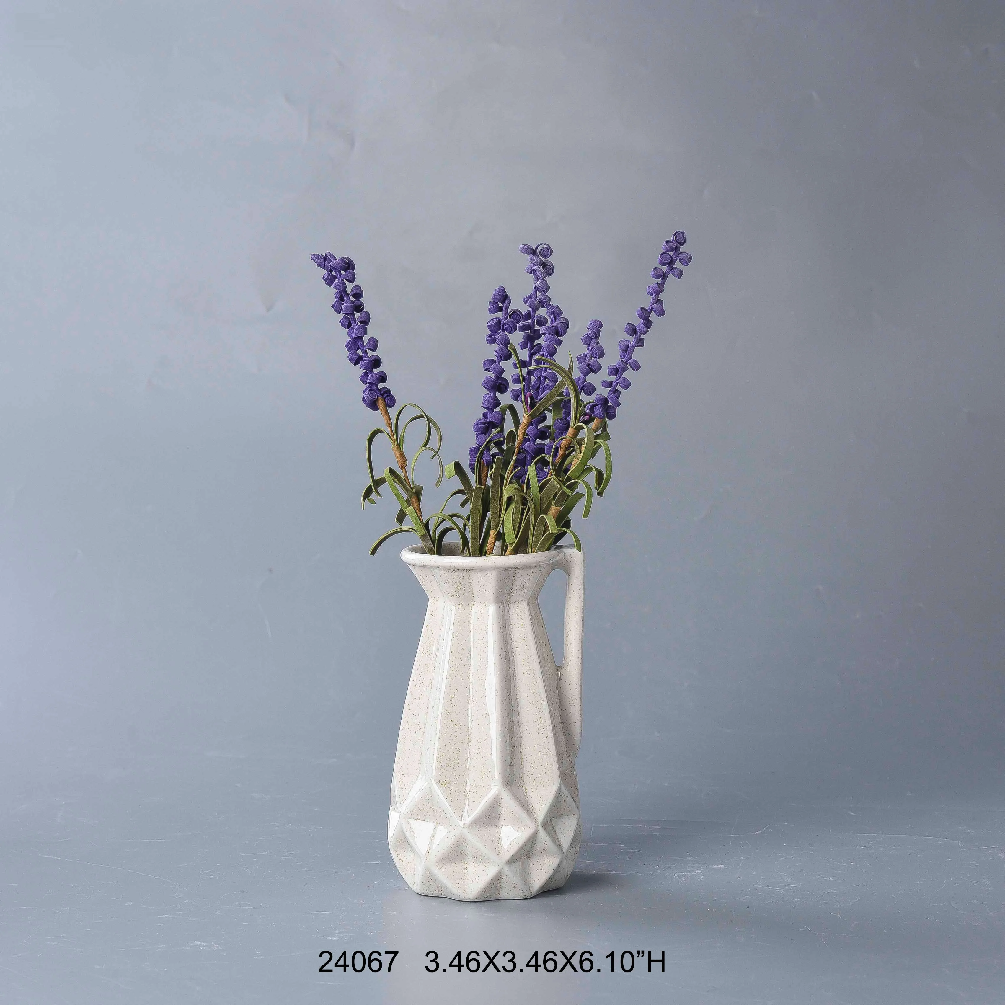Simple Vintage Nordic Modern Flower Ceramic Nordic Standing Flower Ceramic Vase With Artificial Plants For Home Decor