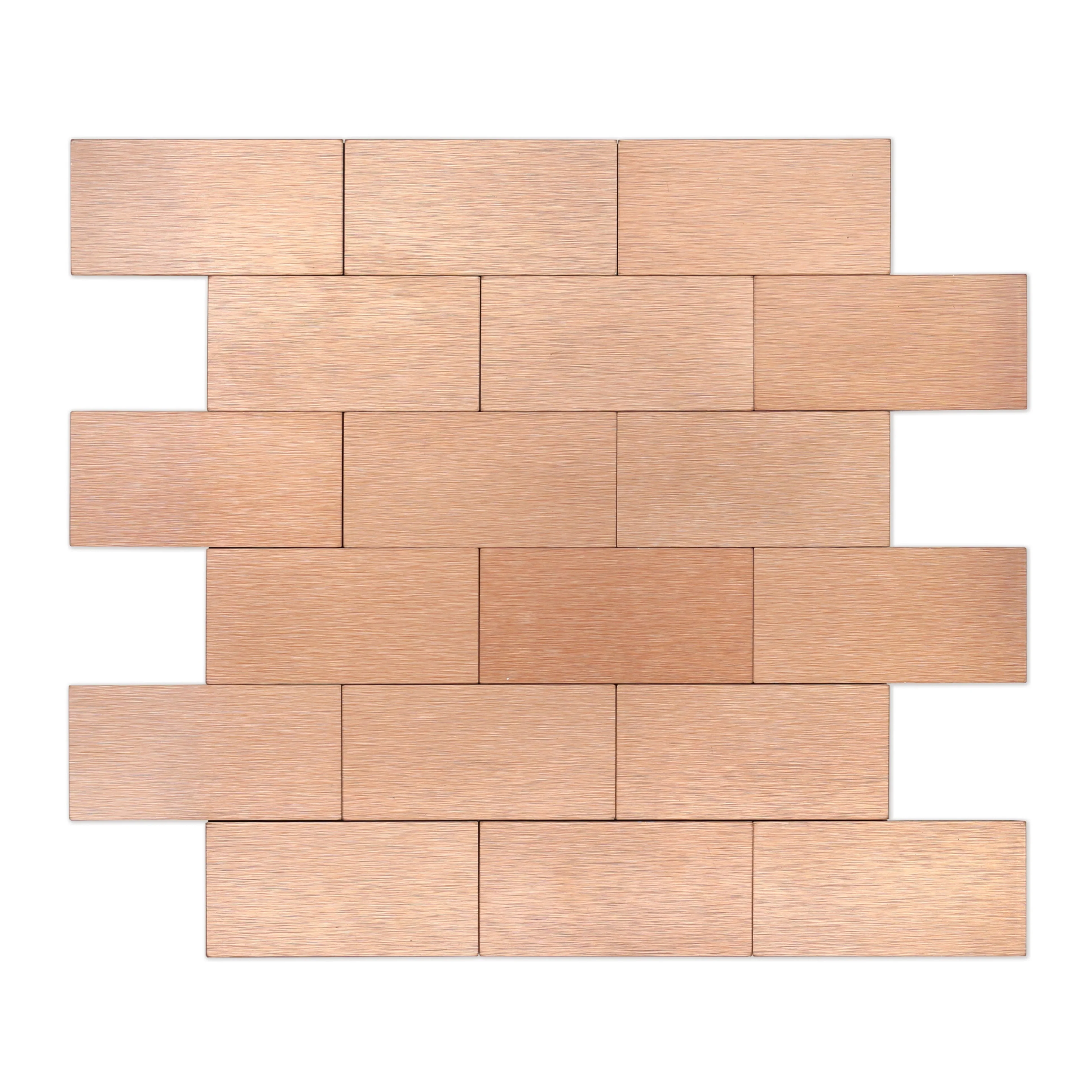 Hot Trend Design Pink Colorur Decor Idea 3D Self -stick Leather Mosiaic Easy DIY Oblong Wall Sticker