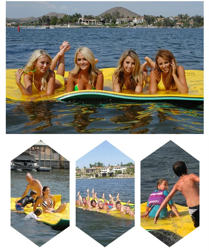Manufacturer Floating Water mat 3-layer Sport pool Mat  For Pool Beach Ocean Lake