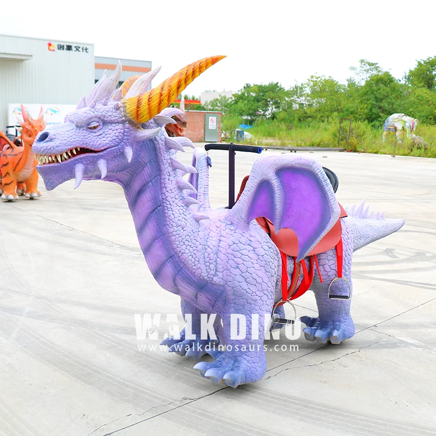 Large Shopping Malls Dinosaur Motif Park Dinosaur Animatronic Riding Dinosaur Machine