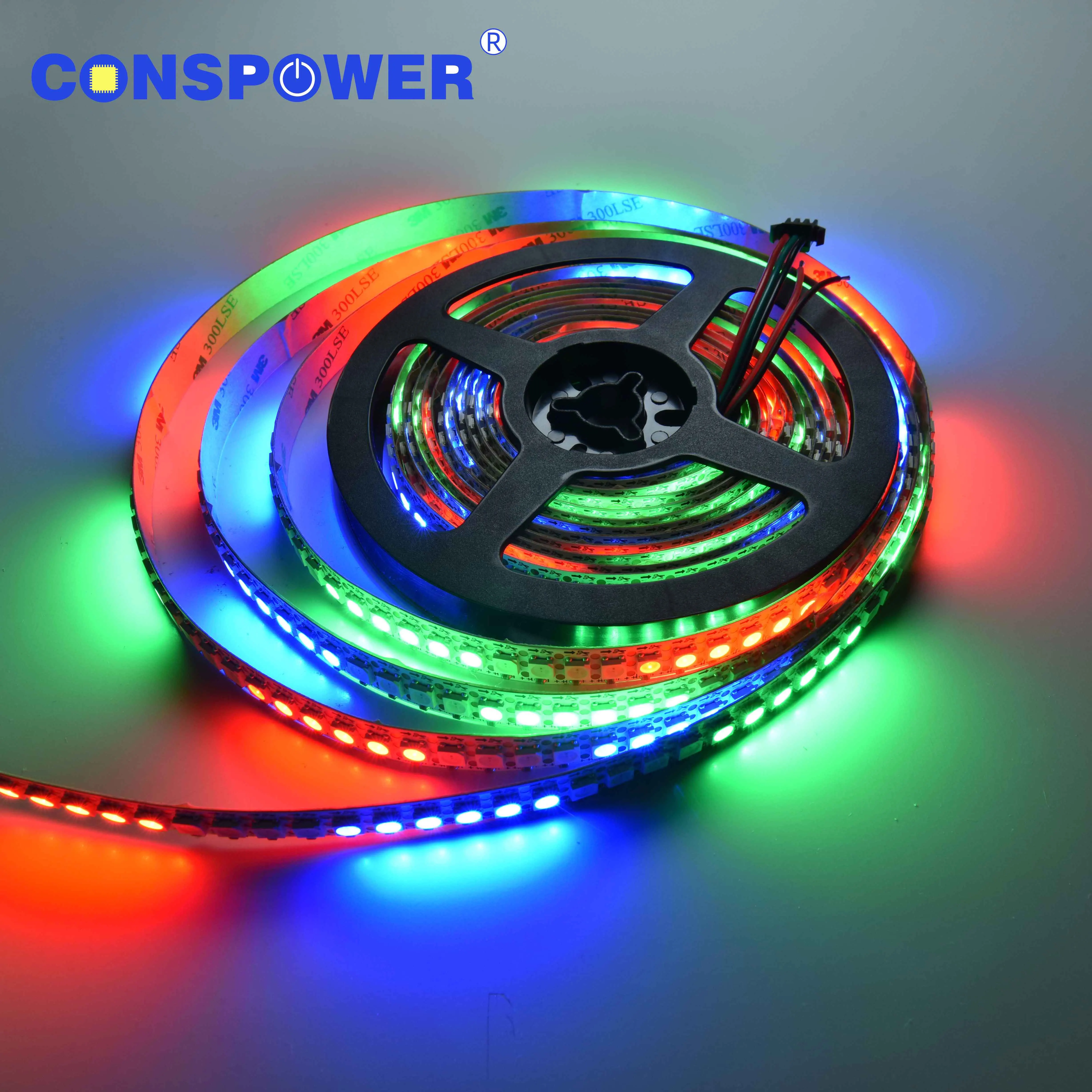RGB5050 Digital Strip 144LEDS/M Built-in IC SK6812 5050 WS2812B Color Strip 5050RGB 5V Addressable RGB Led Strip Manufacturer