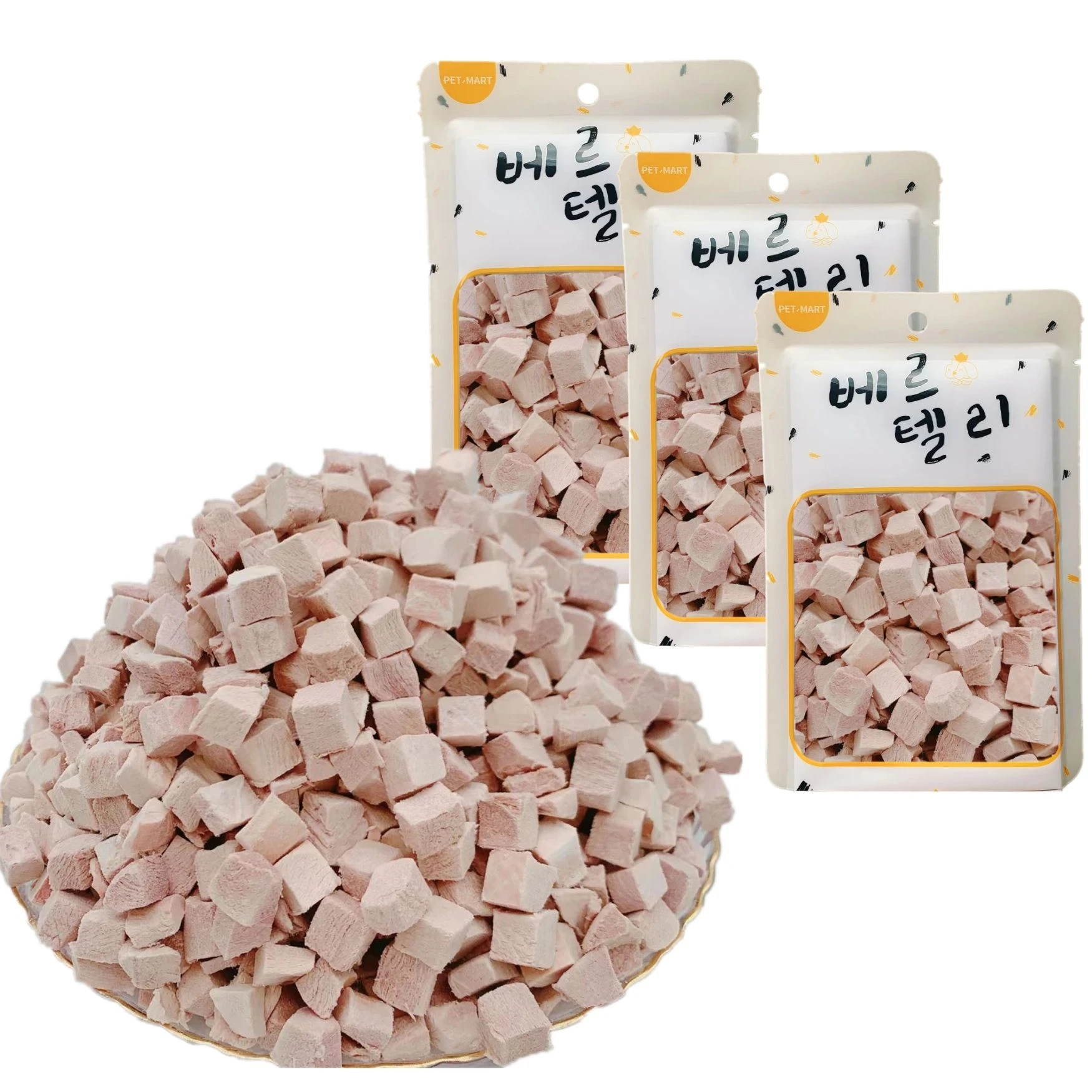 Pet supplies Wholesale Cat snack Dog treats Freeze dried Freeze Dried Chicken Diced Chicken Breast Freeze Dry canned Pet Food