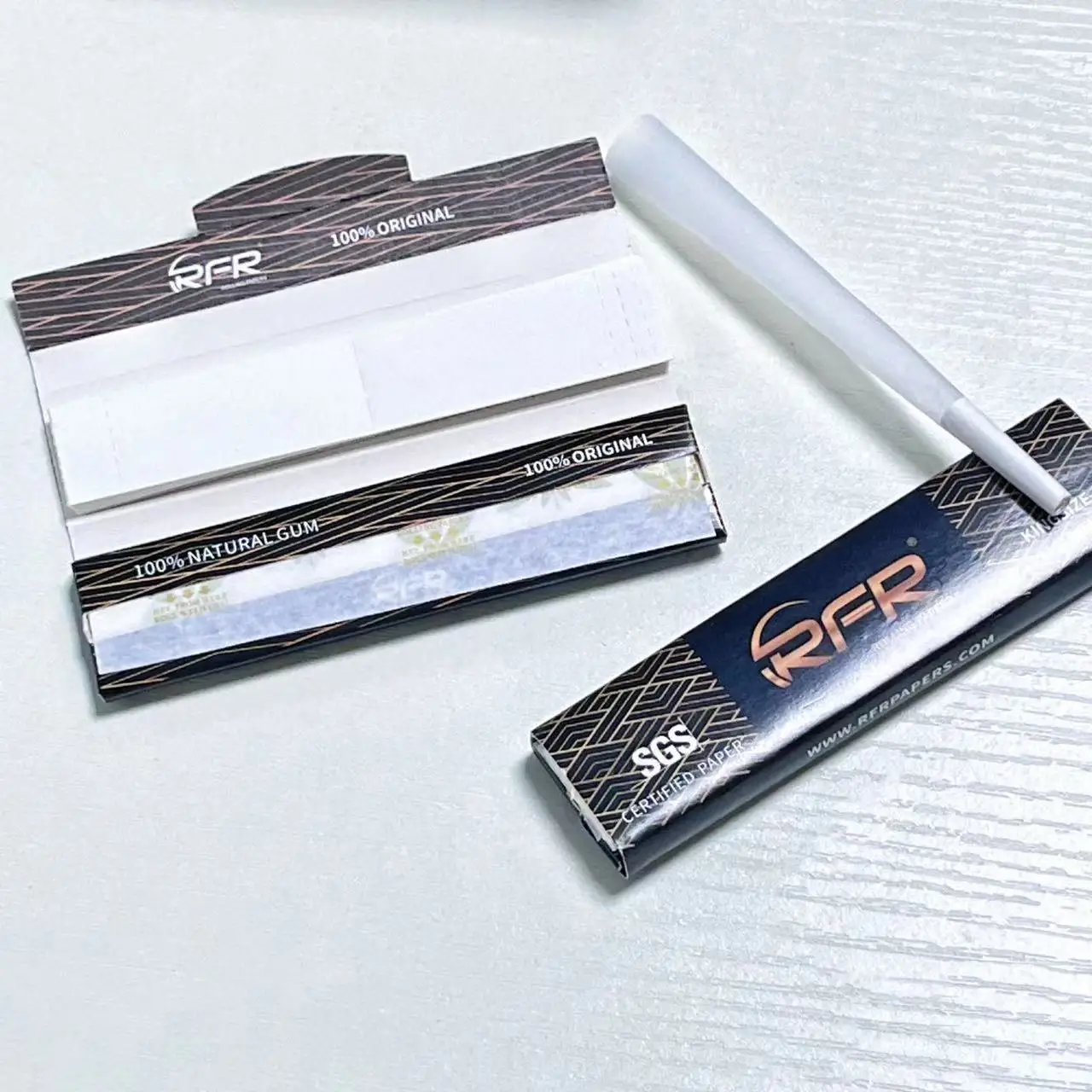 Papier bio cru fumant des papiers personnalises ont construit vos propres accessoires de marque mondialement connue