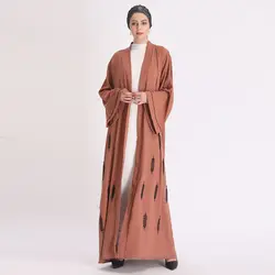 New fashion Turkey Style Istanbul Islamic Newest Muslim Embroidery Abaya Long Dresses