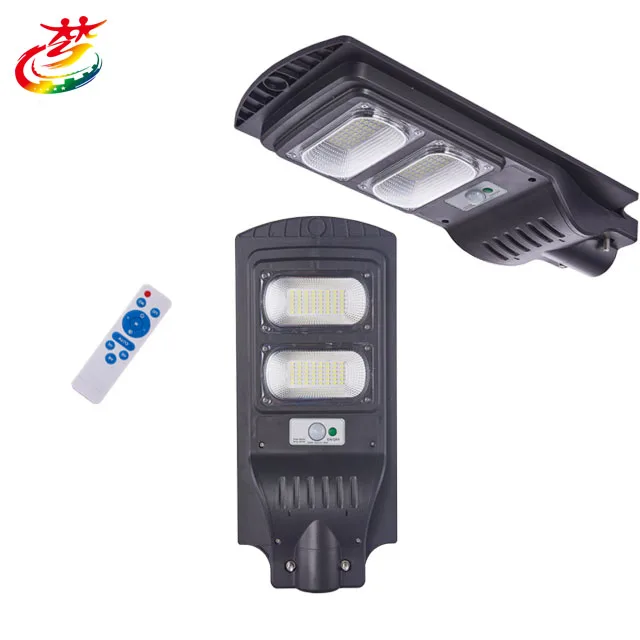 TOP High efficiency IP65 outdoor lighting 100w all in one solar led street light motion sensor