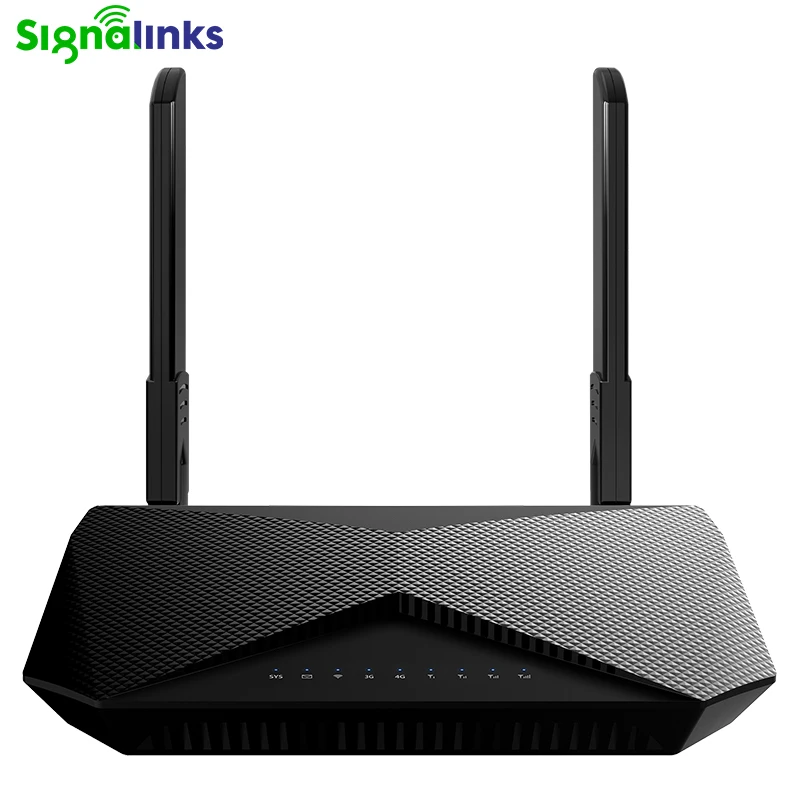 Signalinks 300Mbps Cat6 Cpe 1Wan 4Lan Sma External Antenna Port Dual Band 5G Wifi Cpe Modem Router