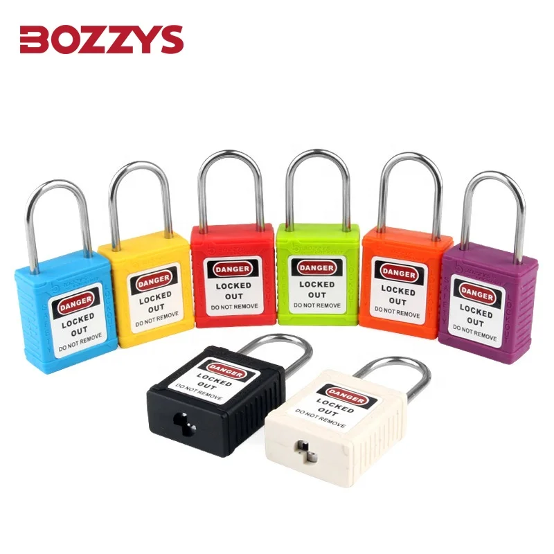 Multicolor Industrial Isolation lockout-tagout safety Padlock with Master Keyed Custom laser coding and label