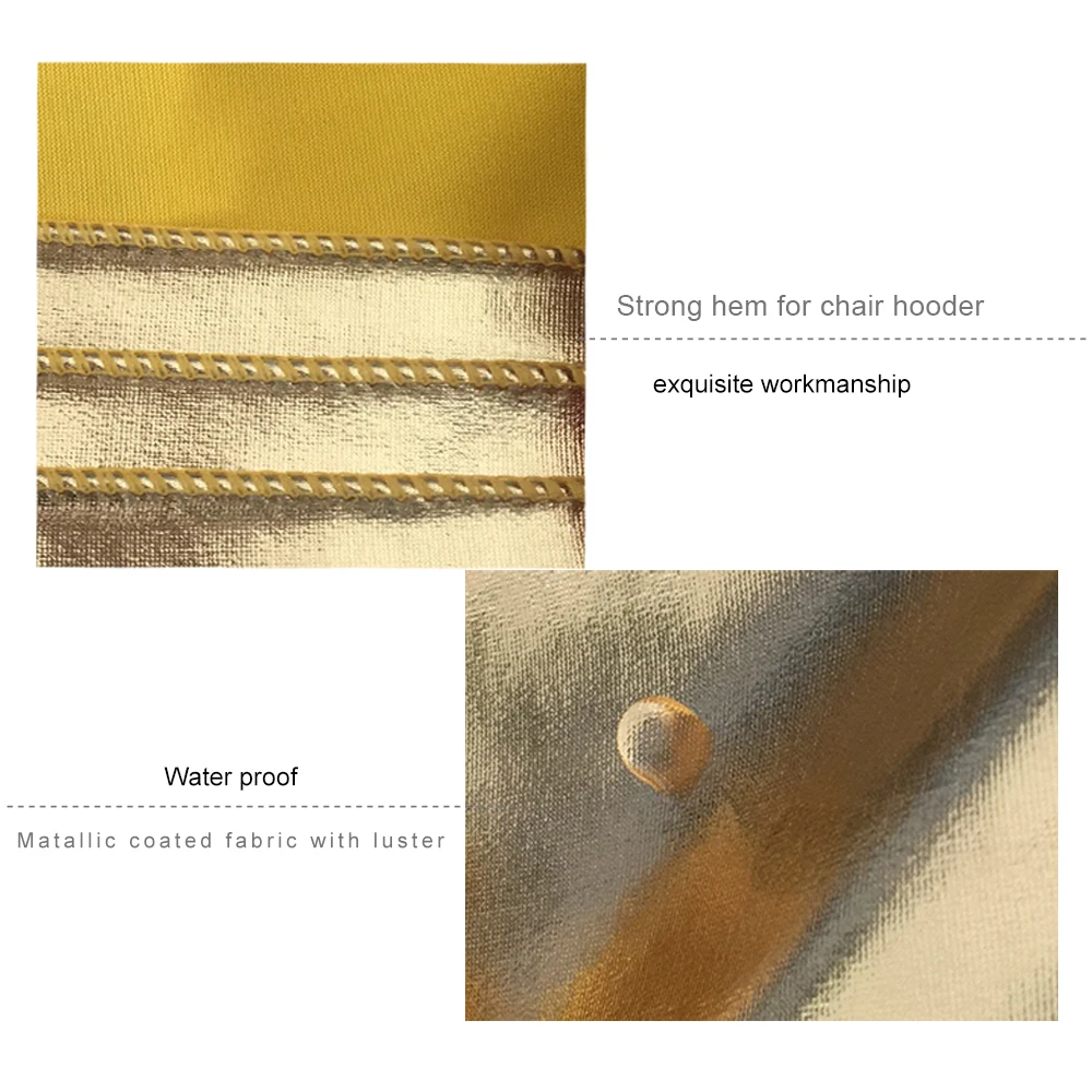 
wholesale metal metallic spandex chair covers chair sashes for wedding events party decoration 