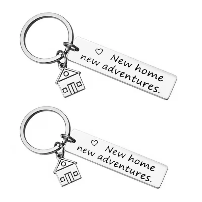 Custom Engraving New Home New Adventures Real Estate Marketing Gift Keychain Promotional Gifts Items for Corporate