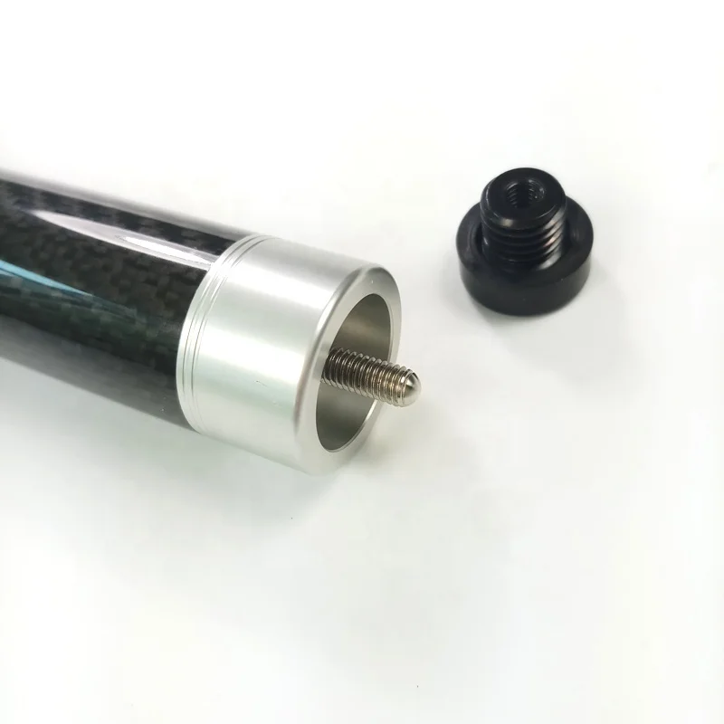 xmlivet customized 9inch Black Carbon Billiards Pool cue extension Mezz cue Pool Cue stick extenders accessories China Hotsales