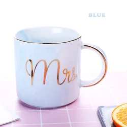 Top selling high quality beautiful marble style colourful ceramic mug coffee cup with custom logo printing gold rim