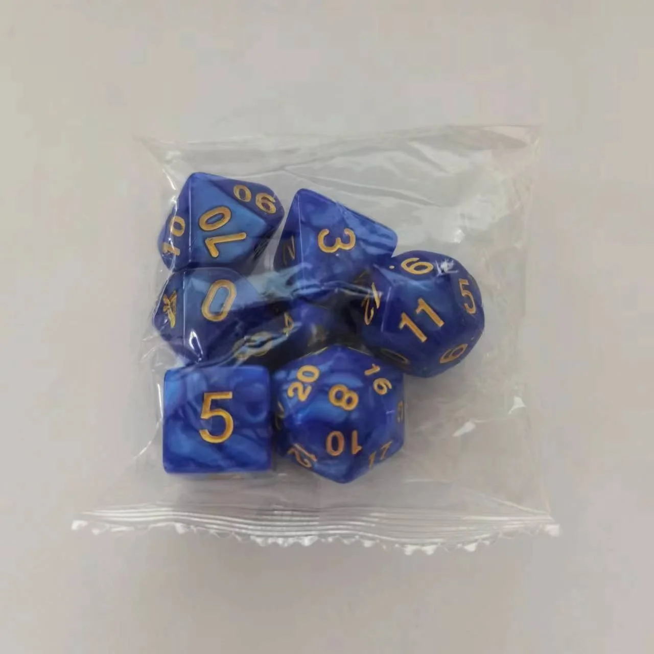 Wholesale DND Dice Sets 7 Polyhedral Dice for Dungeons and Dragons, Role Playing Table Game