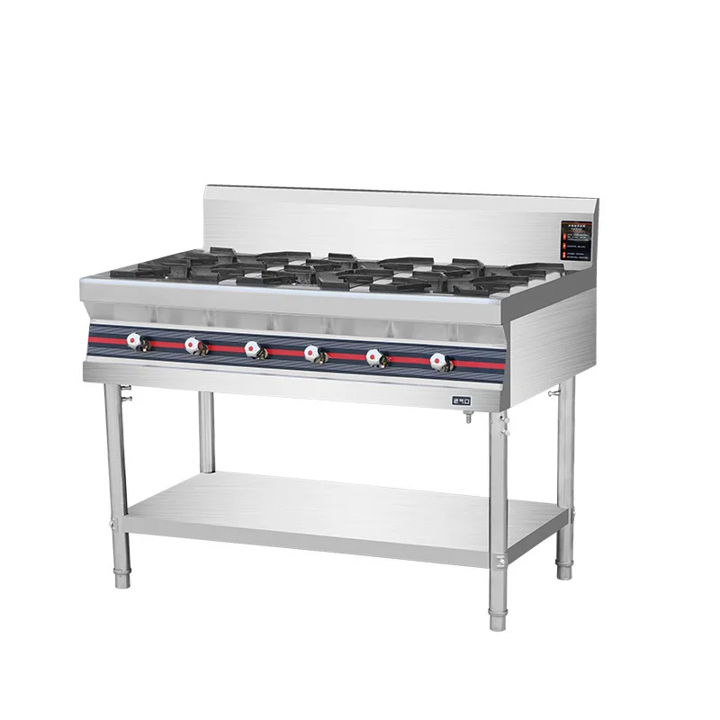 8-burner  range with gas oven gas range with 8-burner & oven commercial gas range definition