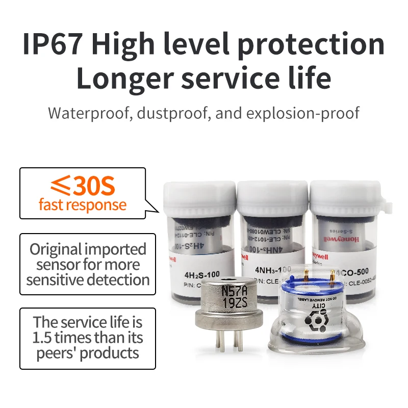 Gas Detector Alarm Fixed Carbon Monoxide Gas Alarm Natural and Liquefied Gas Detectors