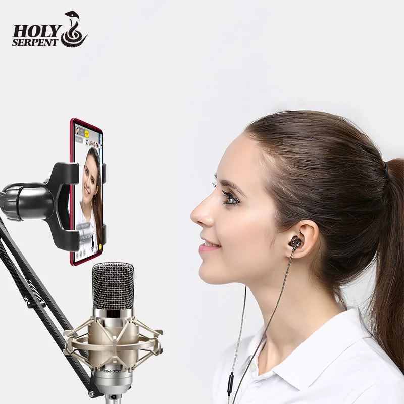 
Good Price BM700 Professional Condenser Microphone Wired Voice Recorder Metal Mic 