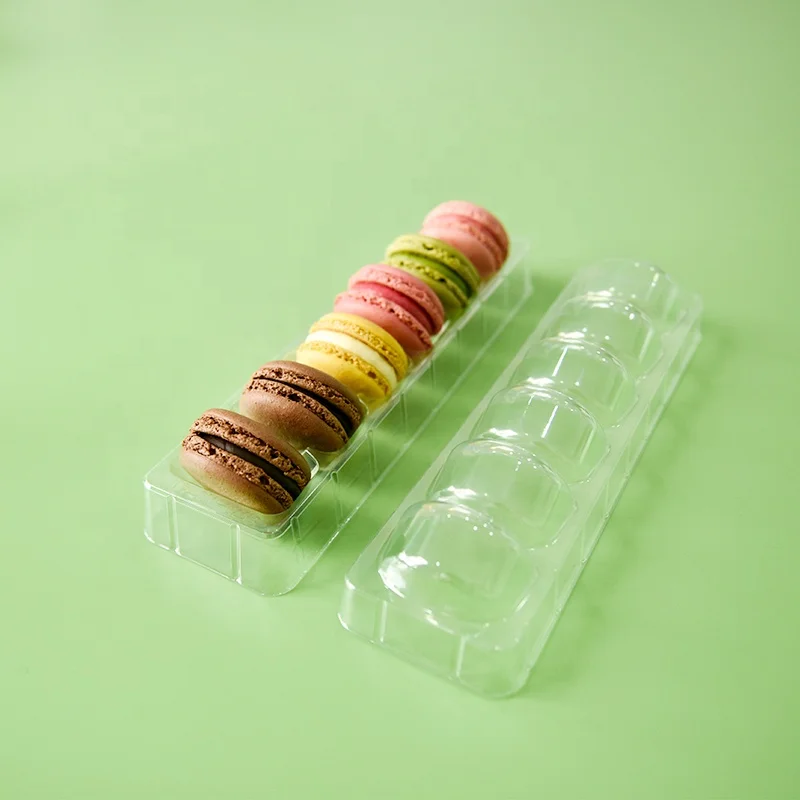 Blister Container Plastic PET Blister Clear Cookie Container Macaron Packaging Tray