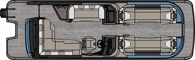 2023 shipyard Kinocean new pontoon boat for leisure with Railings and anchors for sale