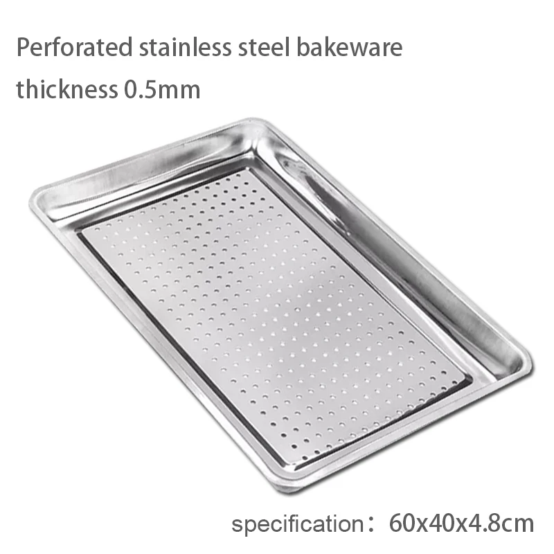 Factory price Steel Perforated GN Pan Restaurant cake tray baking Perforated  food GN Pan