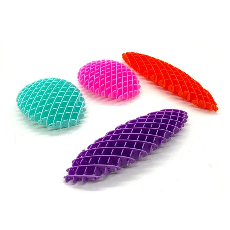wholesale 2024 adhd flexi stress relief transformin space decompression morf sensory plastic adhd morph fidget worm toy