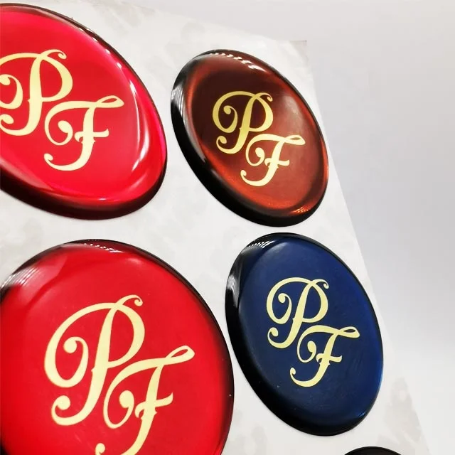 Custom Dome Sticker 3d Decal Customized Epoxy Sticker for Car Carton Decorative Sticker Promotional Gifts CMYK Custom Color