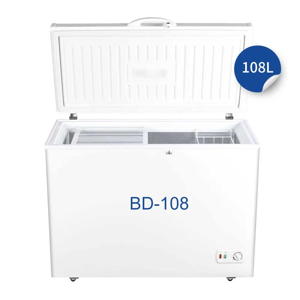 308L Supermarket Big Chest Freezer Manufacturers Meat
