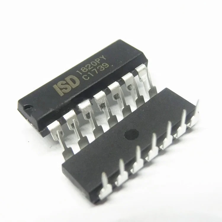 8 to 20 seconds DIP14 straight single audio  voice recording isd 1820 ISD1820PY  ISD1820