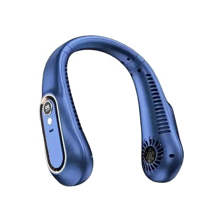 QM01  Hot Selling  Outdoor  Wholesale Product 1800 mAh Strong Power USB Rechargeable Cooling Neck Fan Air Cooling Fan Use