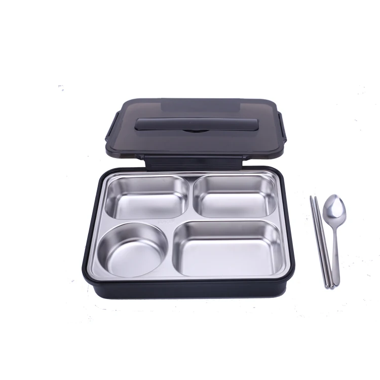 
Double Layer Cartoon Plastic Lunch Box Leakproof Single Compartment Yiwu Wholesale Market Tiffin Premium Bento 3 With Cutlery 