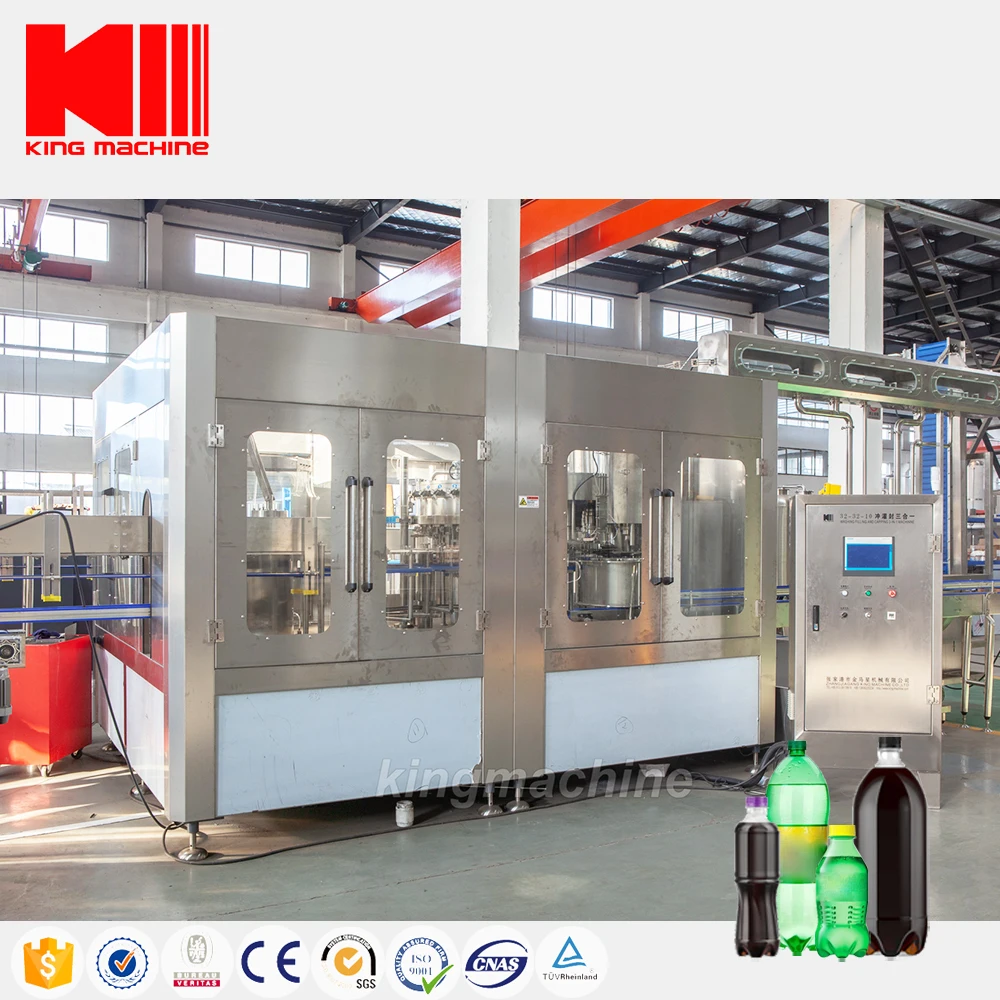 Automatic beverage energy cold drink soda soft sparkling water carbonated drink bottle making filling bottling machine