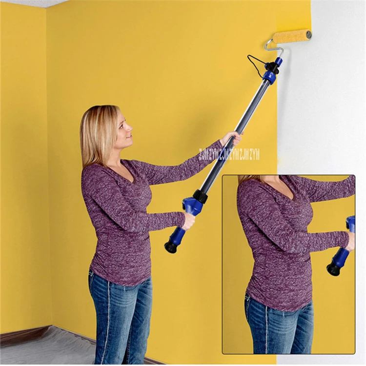 Телескопический валик для краски из латекса инструмент увеличения длины стен