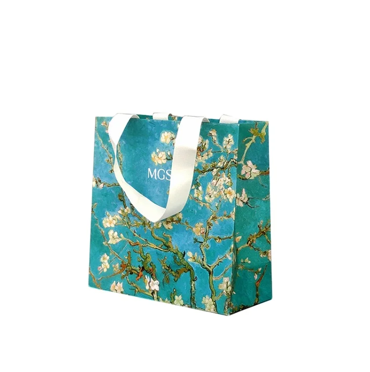 Creative Art Paper Carry Bag Commercial Shopping Kraft Paper Handbag