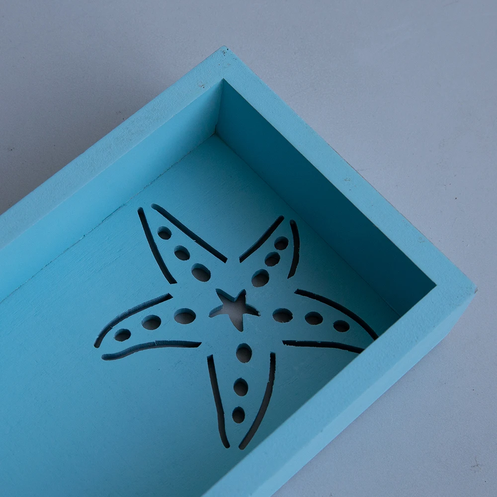 Professional wholesale and custom wooden Box Sign Wall decoration wood and Ocean Beach style home decoration