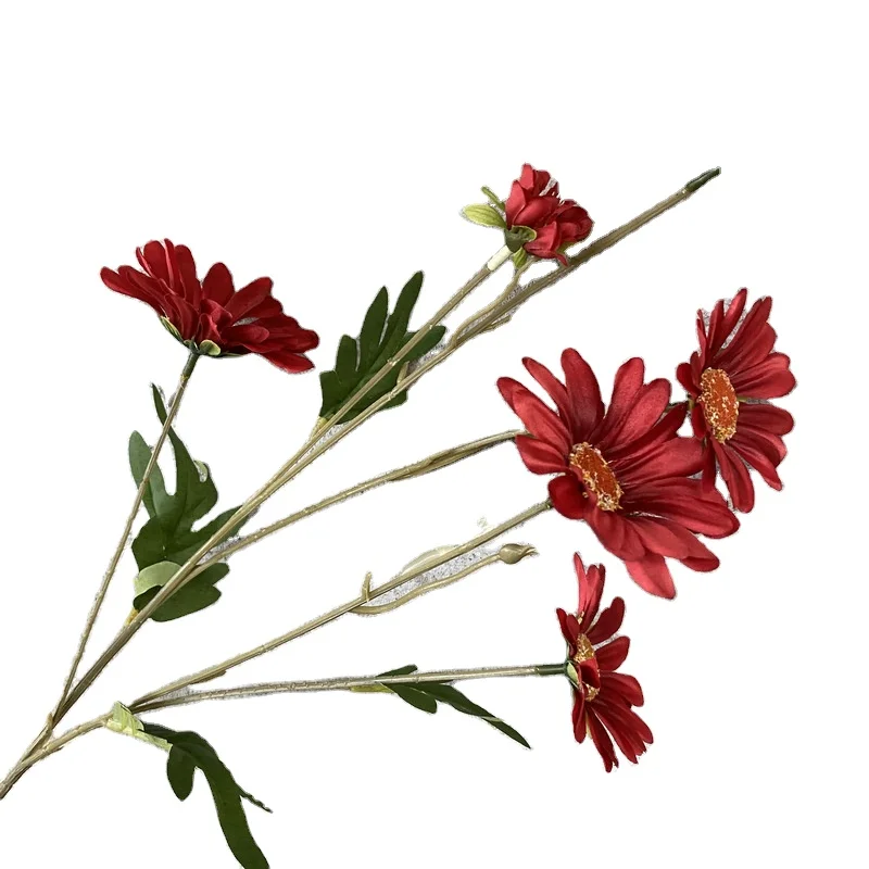 FCR1010 wholesale cheap gerbera daisy artificial flower silk cloth daisy for wedding home decoration