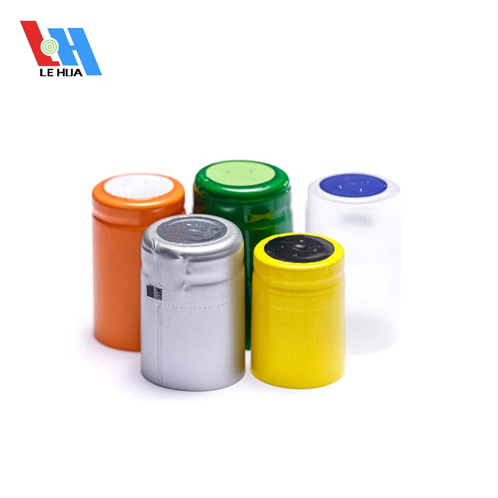 Heat Shrink Champagne Capsule Container Shrink Wrap Whisky Bottle Tops for Wine PVC shrink capsule