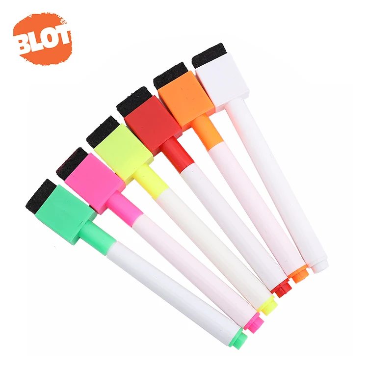 wholesale BLOT BCHB80011 6pcs Felt Head Dust Free Liquid Chalk With Magnetic