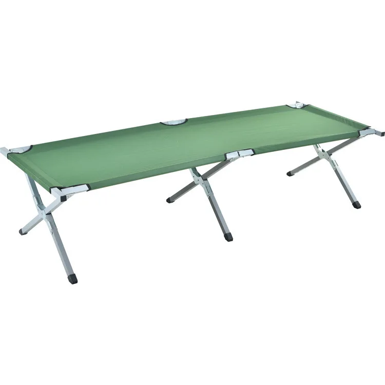 2023 Custom Logo and Design Easy to Setup Iron Portable Folding Catre Camping Bed for Patio Outdoor Sleep