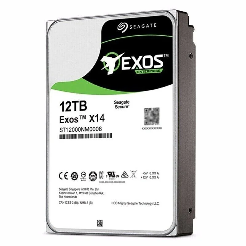 St12000nm0008 Seagate exos Hdd St12000nm0008 Hard Disk 12TB 7.2k 3.5 Sata 256mb The Hard Disk for Server