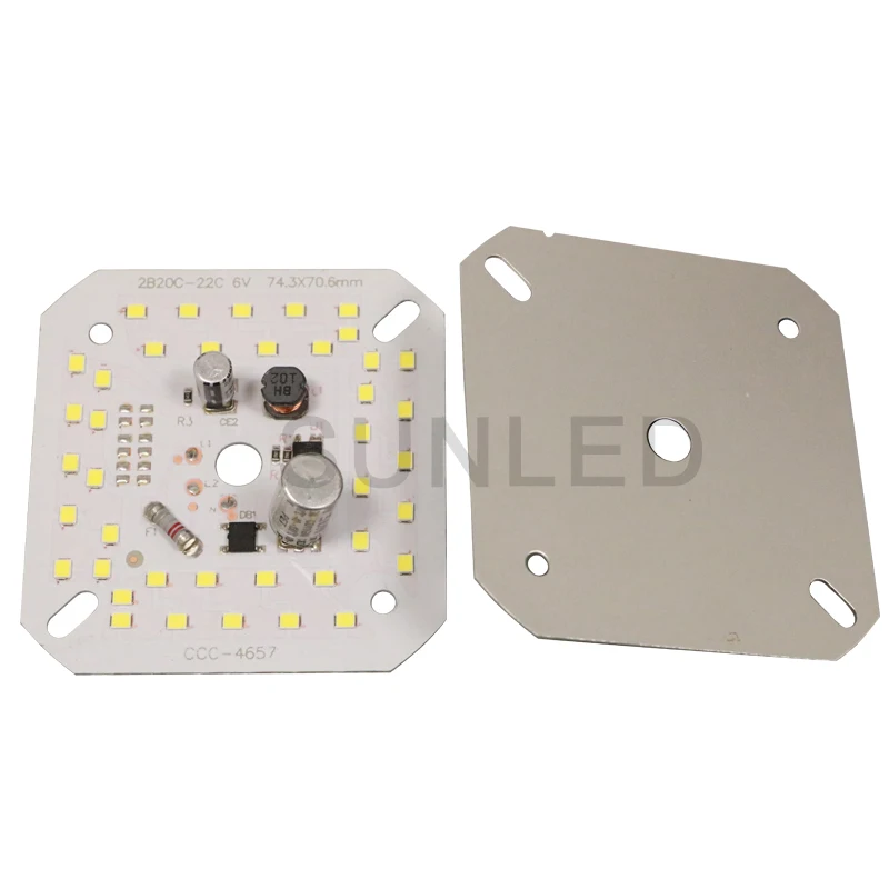 Светодиодная плата dob SMD2835 5730 алюминиевая печатная 30 Вт 40 для источника света