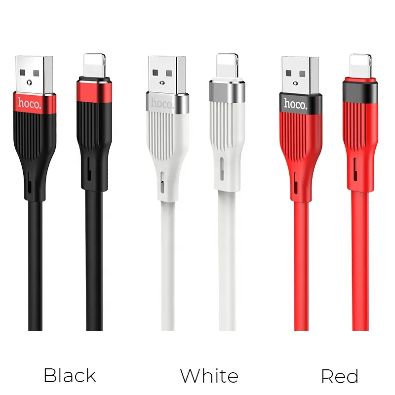 Hoco 2020 U72 2.4A High Flexible Silicone Cable Support Charging Data Transmission