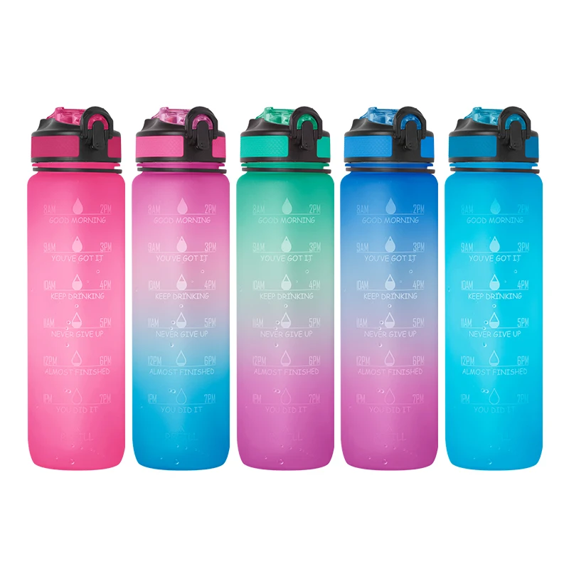  Best Sports Water Bottle Flip Top Leak Proof Lid One Click Open Non-Toxic BPA Free sport water