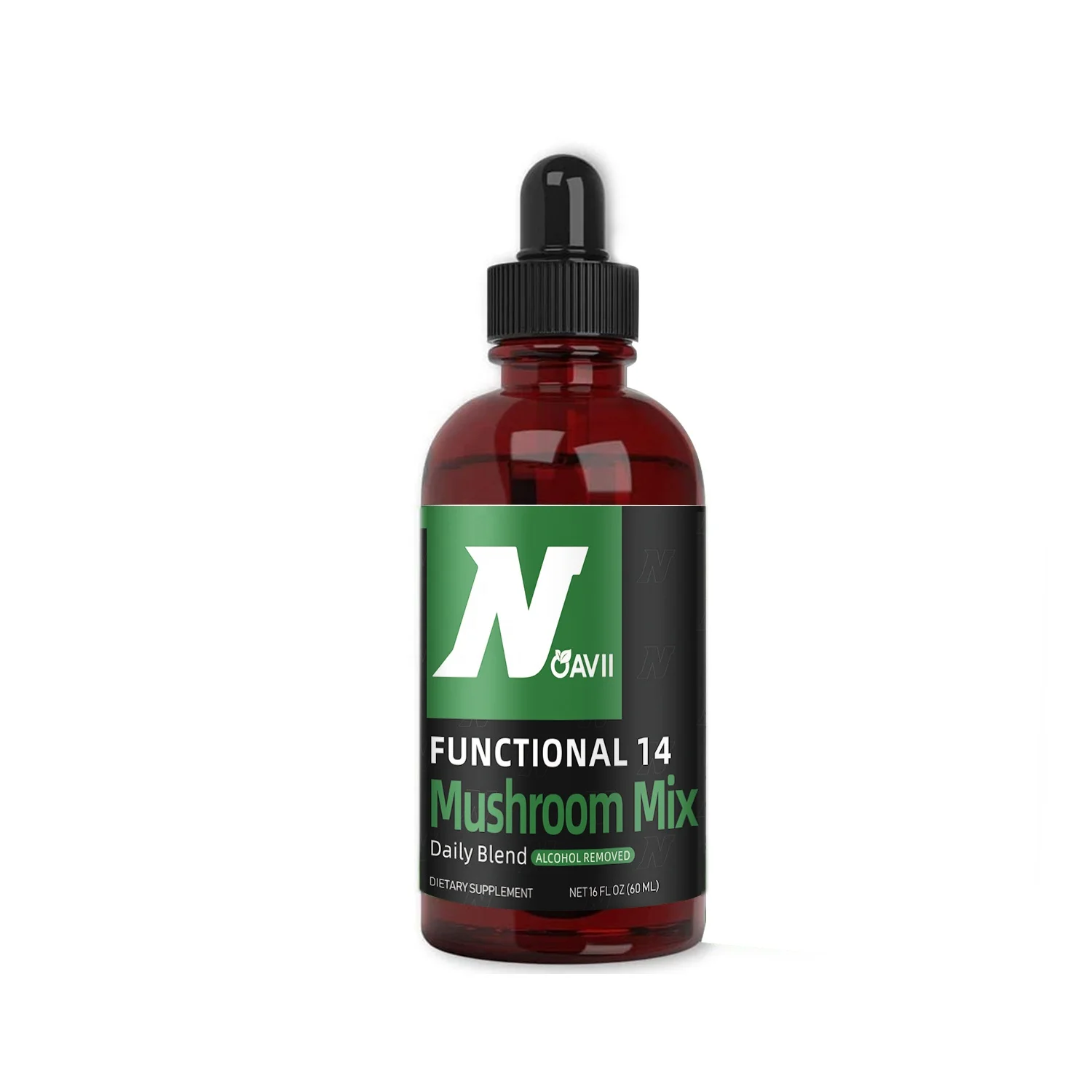 Mushroom Complex Liquid Drop With 14 Organic Blend Daily Supplement  For Antioxidants Protection for cardio&neuro health