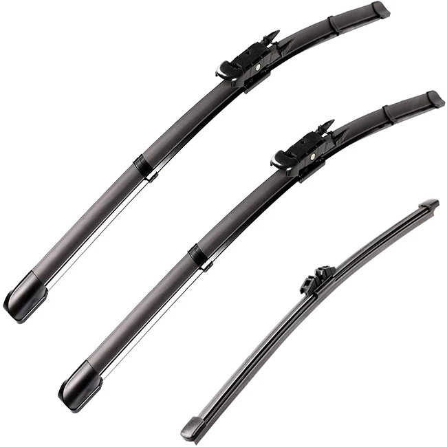 Wiper Blades Universal Soft Frameless Assembly Chrome Auto Car Windshield Wipers
