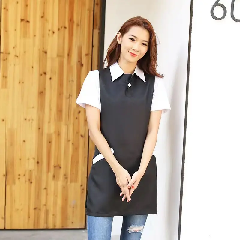 Поддержка добавления логотипа, униформа официанта для ресторана и салона, фартук для бармена