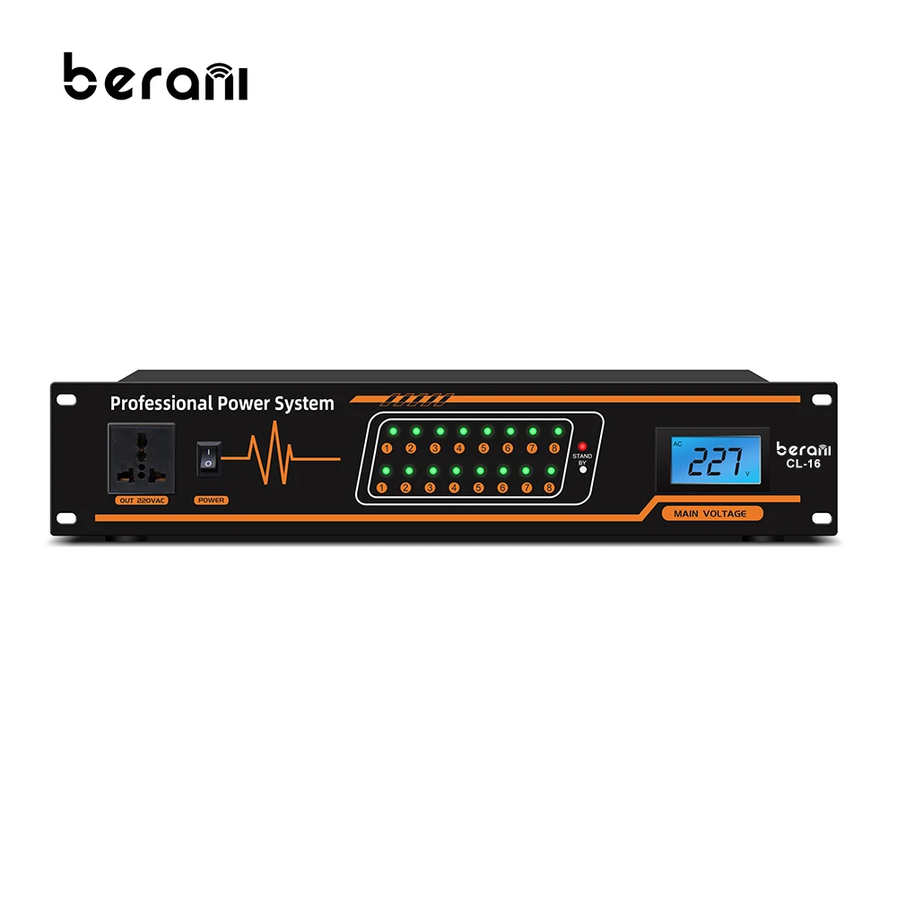 CL-16 New Product 16 Channel Audio Power Sequencer Control For KTV Live Sound Stage Equipment