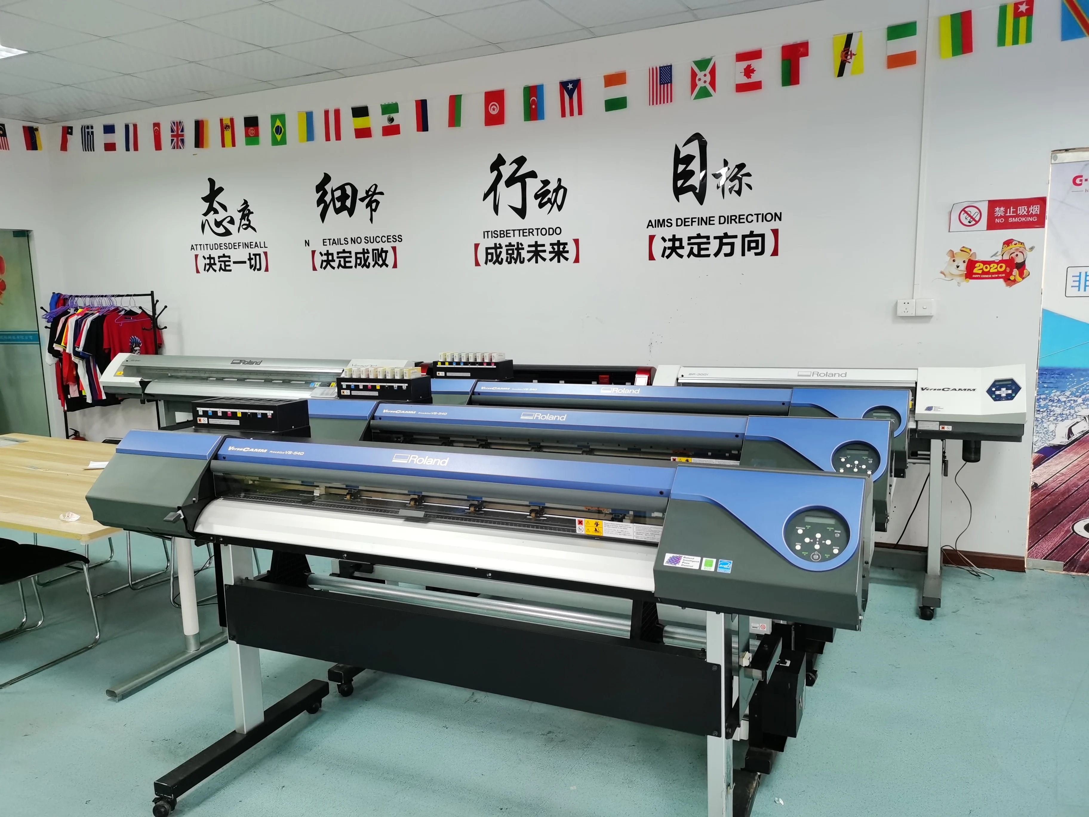 54 Inches Print Dimension Second Hand Roland Vs-540  Print &Cut Printer With Video Technical Support