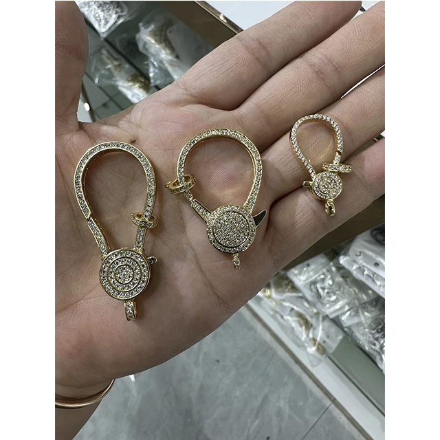 Высокое качество Cz застежка кубический цирконий микро Pave очарование DIY ожерелье цепи разъемы для женщин