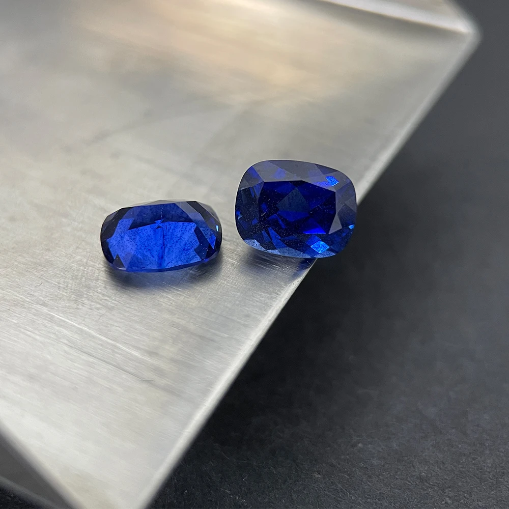 AGL Certified Lab Grown Sapphire Cushion Shape  Gemstone 1-5 Carat Loose Stone Market Prices