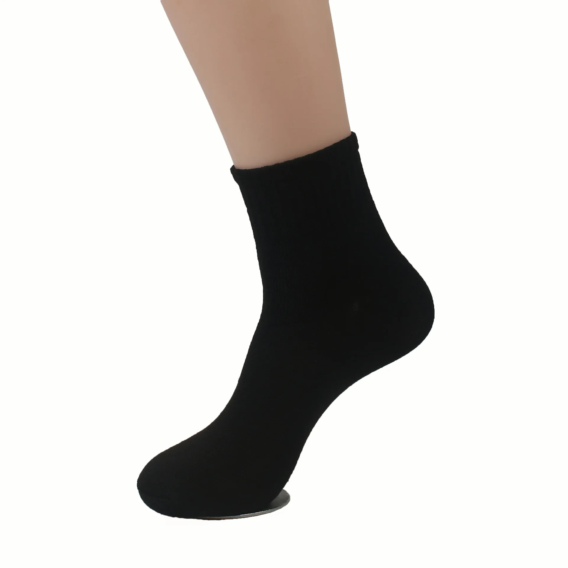 wholesale polyester breathable black white grey plain men women promotion crew socks