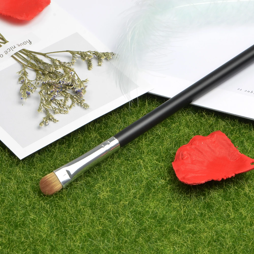 High Quality Custom Wholesale Silicone Hair Detailing Eyeshadow Makeup Brushes