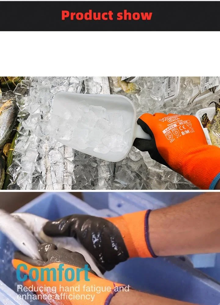
Wonder Grip WG-338 Thermo Plus Coldproof Waterproof Latex Safety Work Warm Winter Gloves 